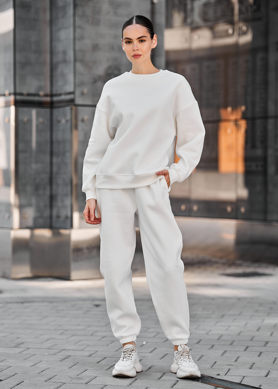 Damski dres Staff kora white oversize fleece