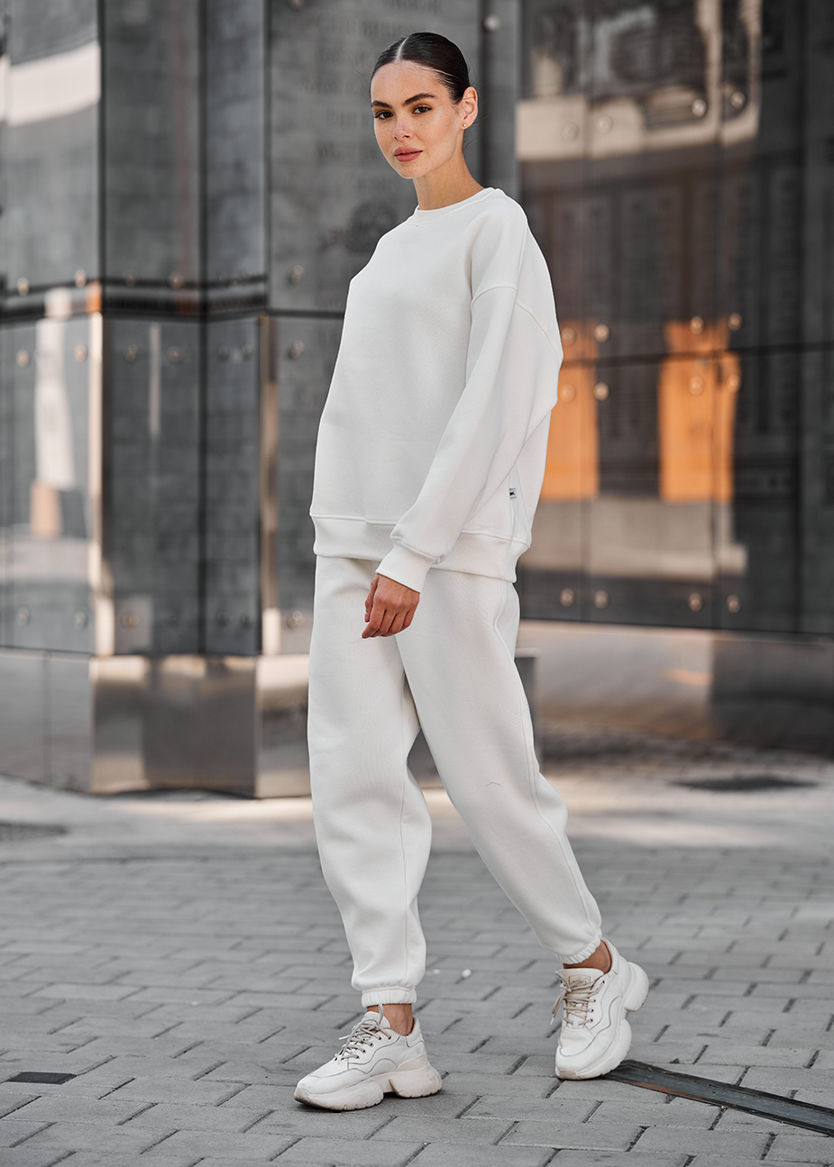 Damski dres Staff kora white oversize fleece