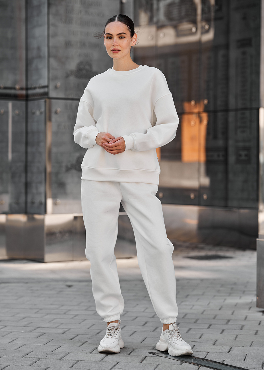 Damski dres Staff kora white oversize fleece