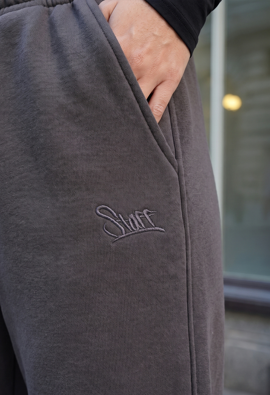 Spodnie dresowe Staff yo dark gray fleece