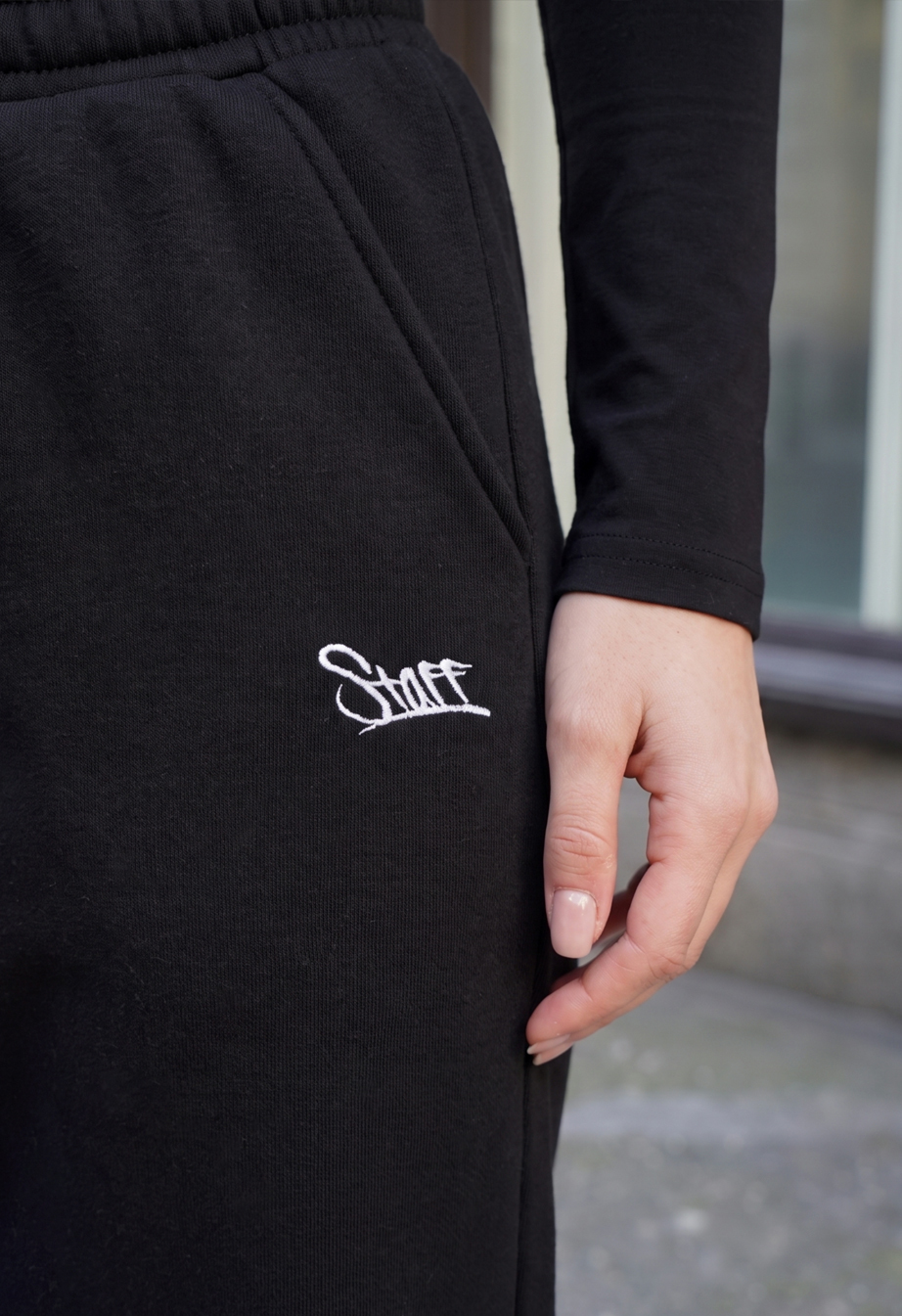 Spodnie dresowe Staff yo black fleece