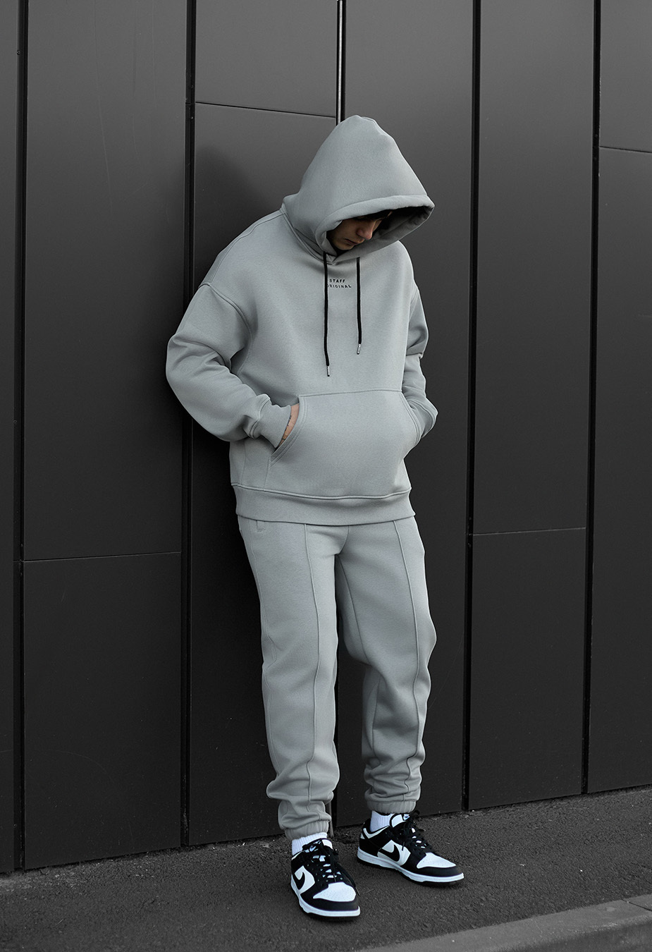 Dres Staff su light gray oversize fleece