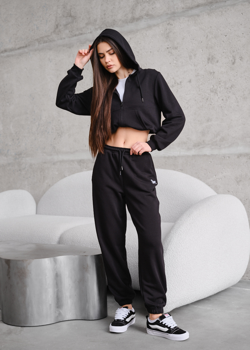 Spodnie Staff yo black logo