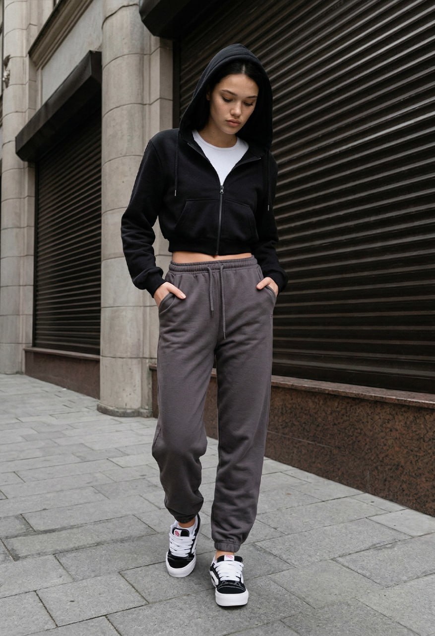 Spodnie dresowe Staff yo gray logo