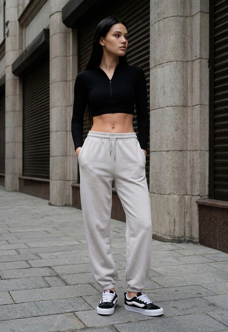 Spodnie dresowe Staff yo light gray logo