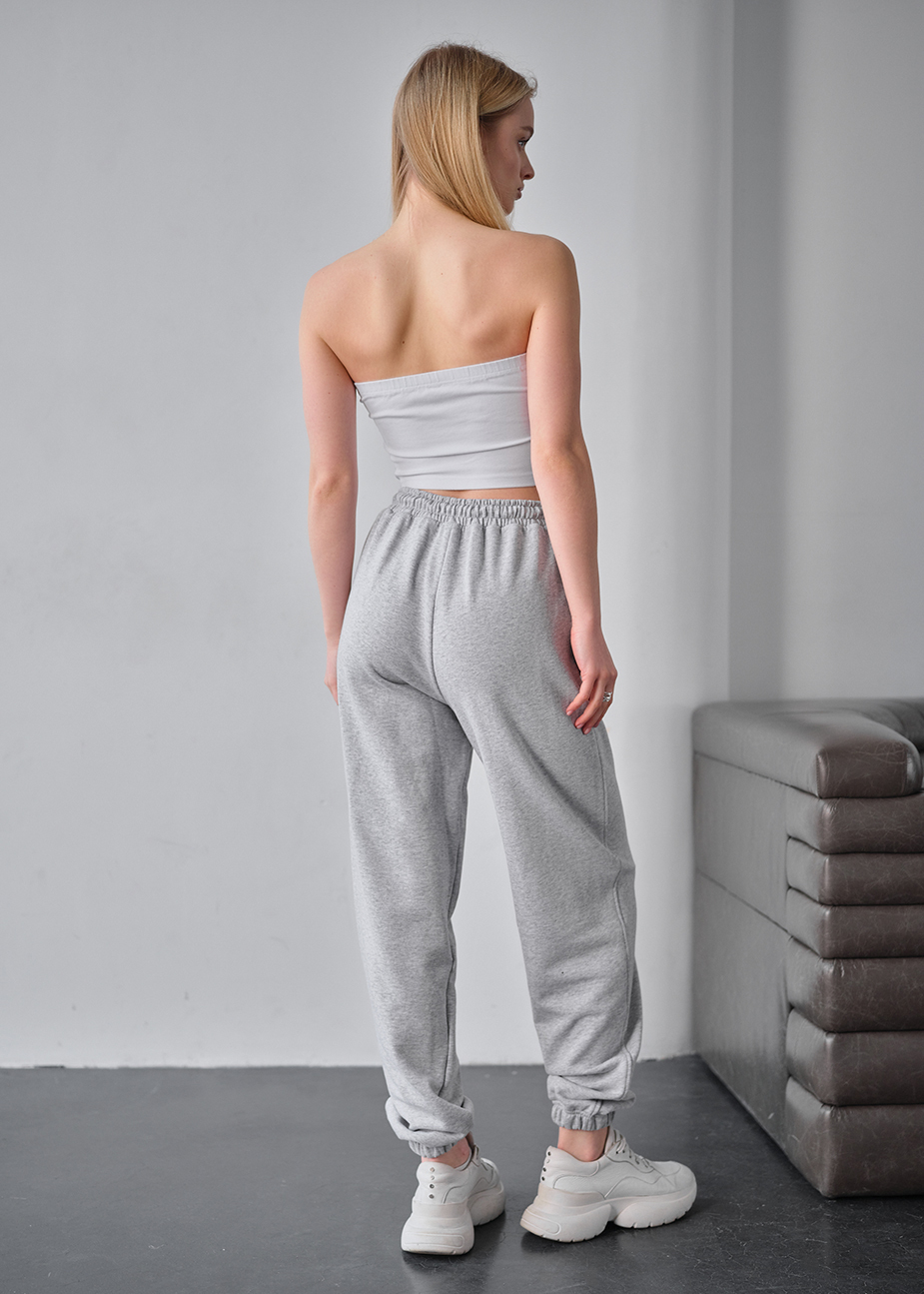 Damskie spodnie sportowe Staff yo gray melange