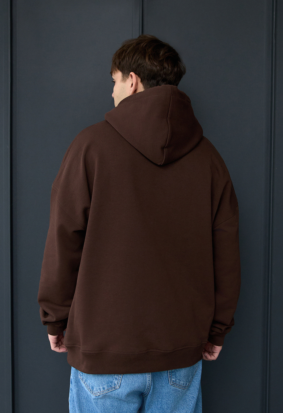 Bluza z kapturem Staff brown oversize