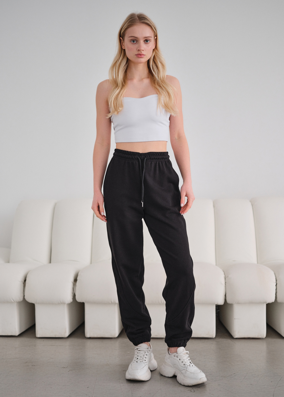 Damskie spodnie sportowe Staff na black