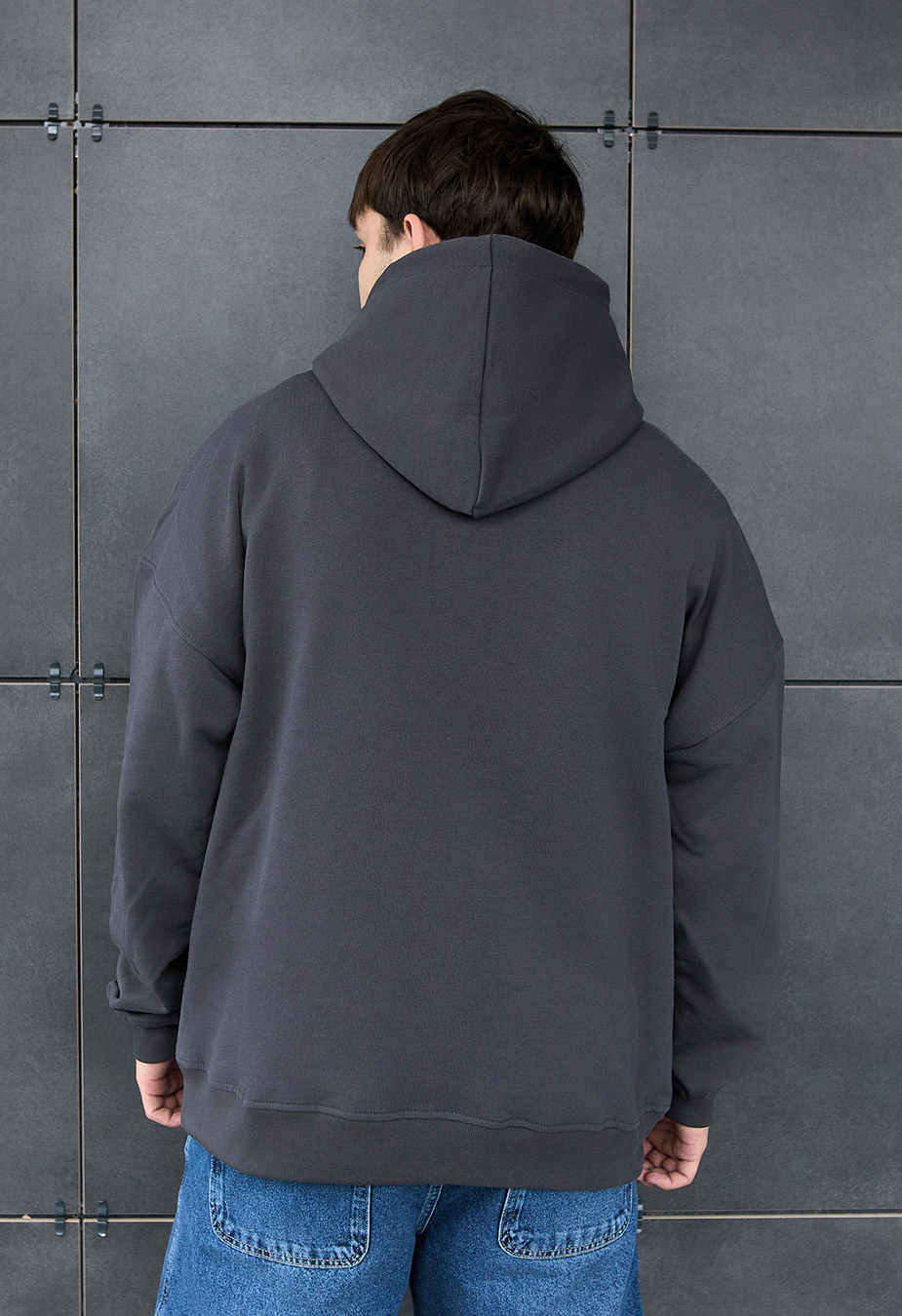 Bluza z kapturem Staff dark gray oversize