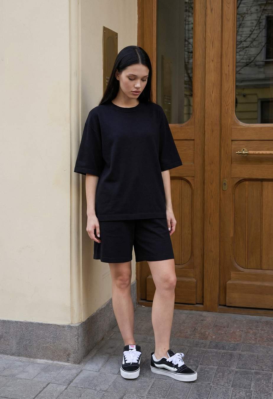 Komplet koszulka + spodenki Staff de black
