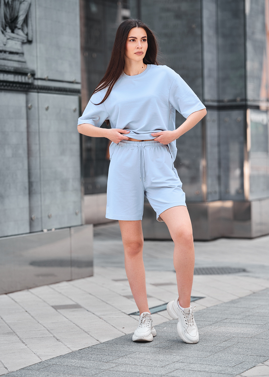 Komplet koszulka + spodenki Staff de light blue