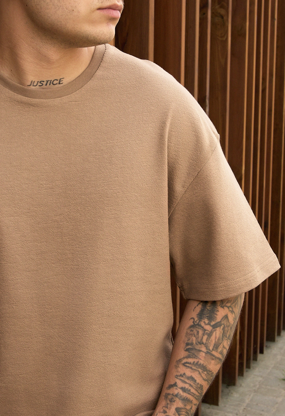 Koszulka Staff be brown oversize
