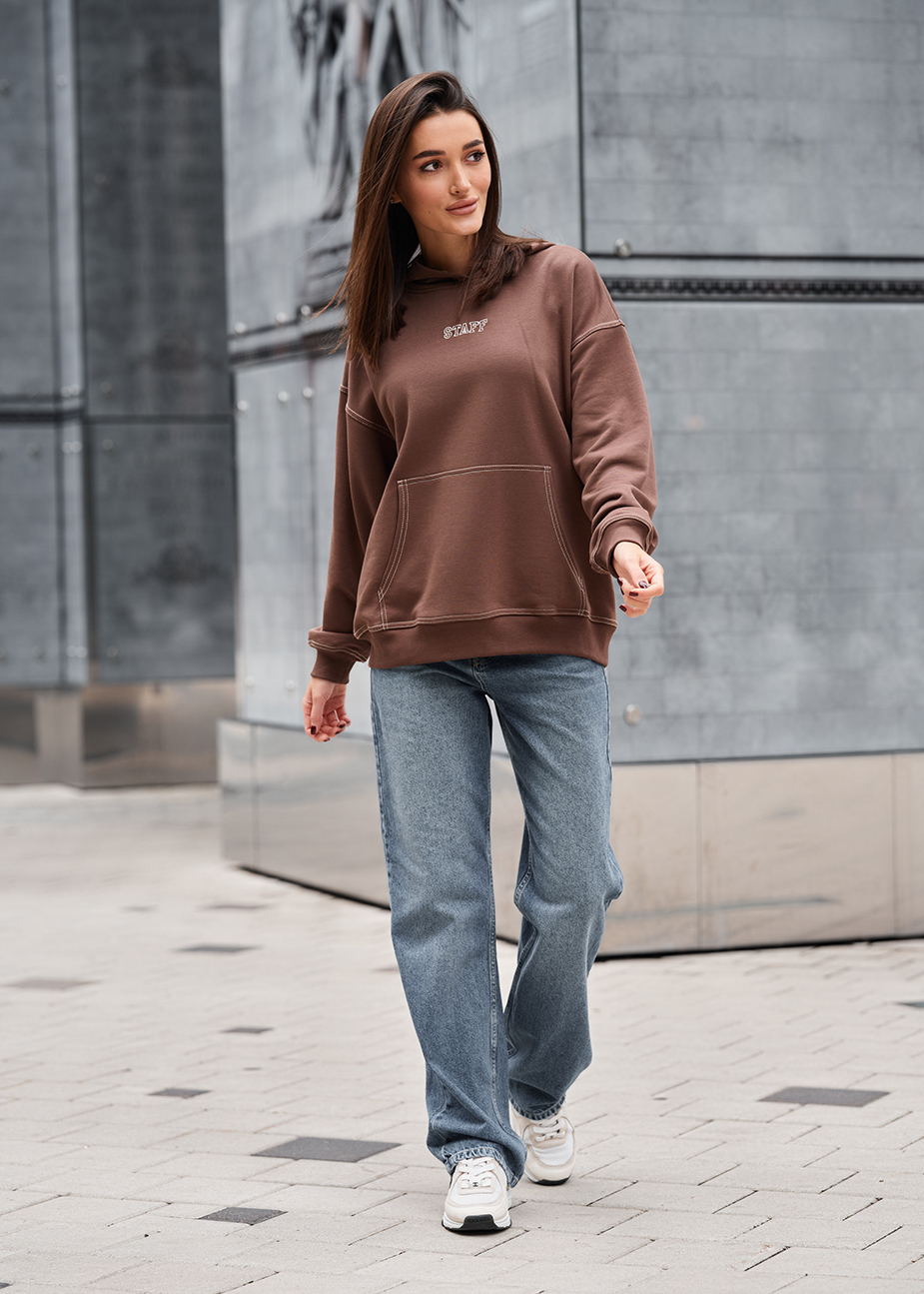 Bluza Staff ue brown oversize