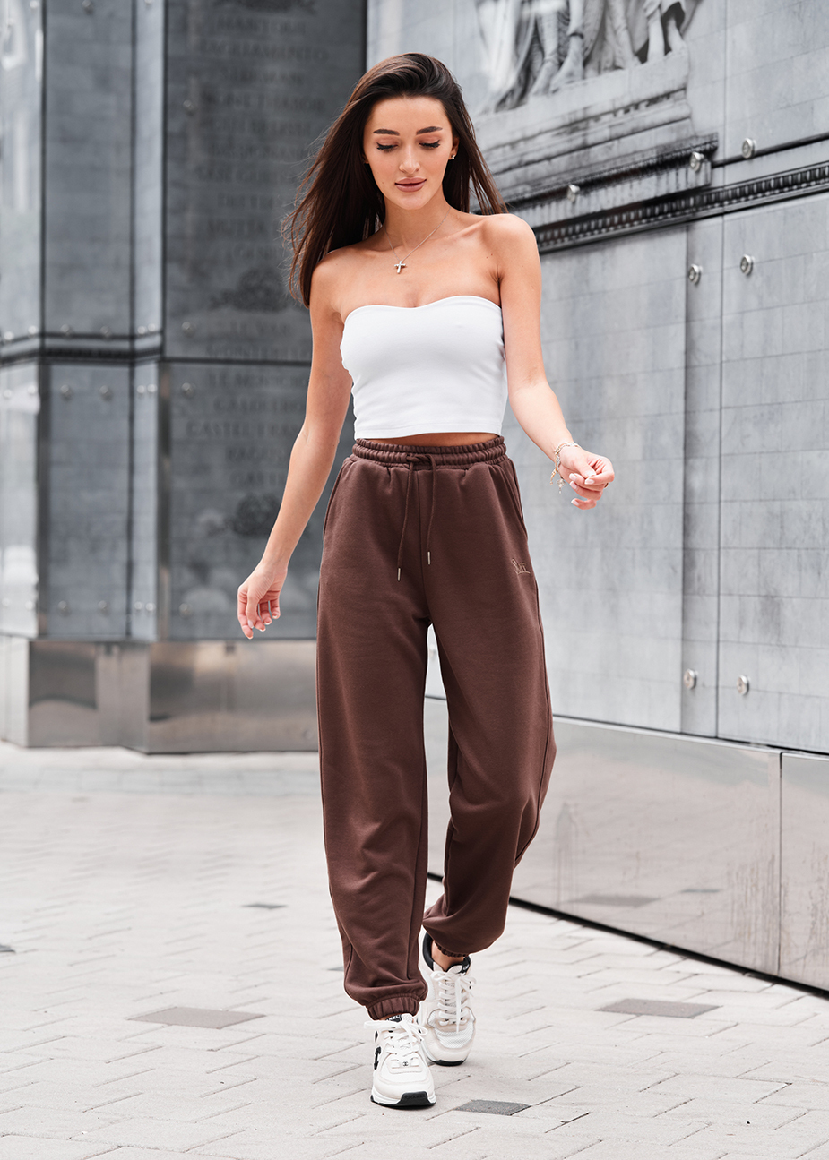 Spodnie sportowe Staff flexi brown
