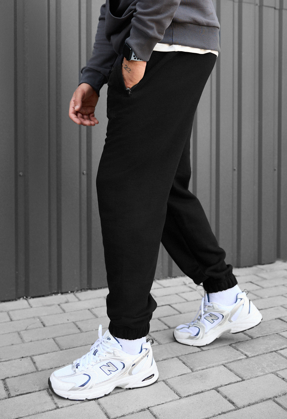 Spodnie sportowe Staff mil logo black