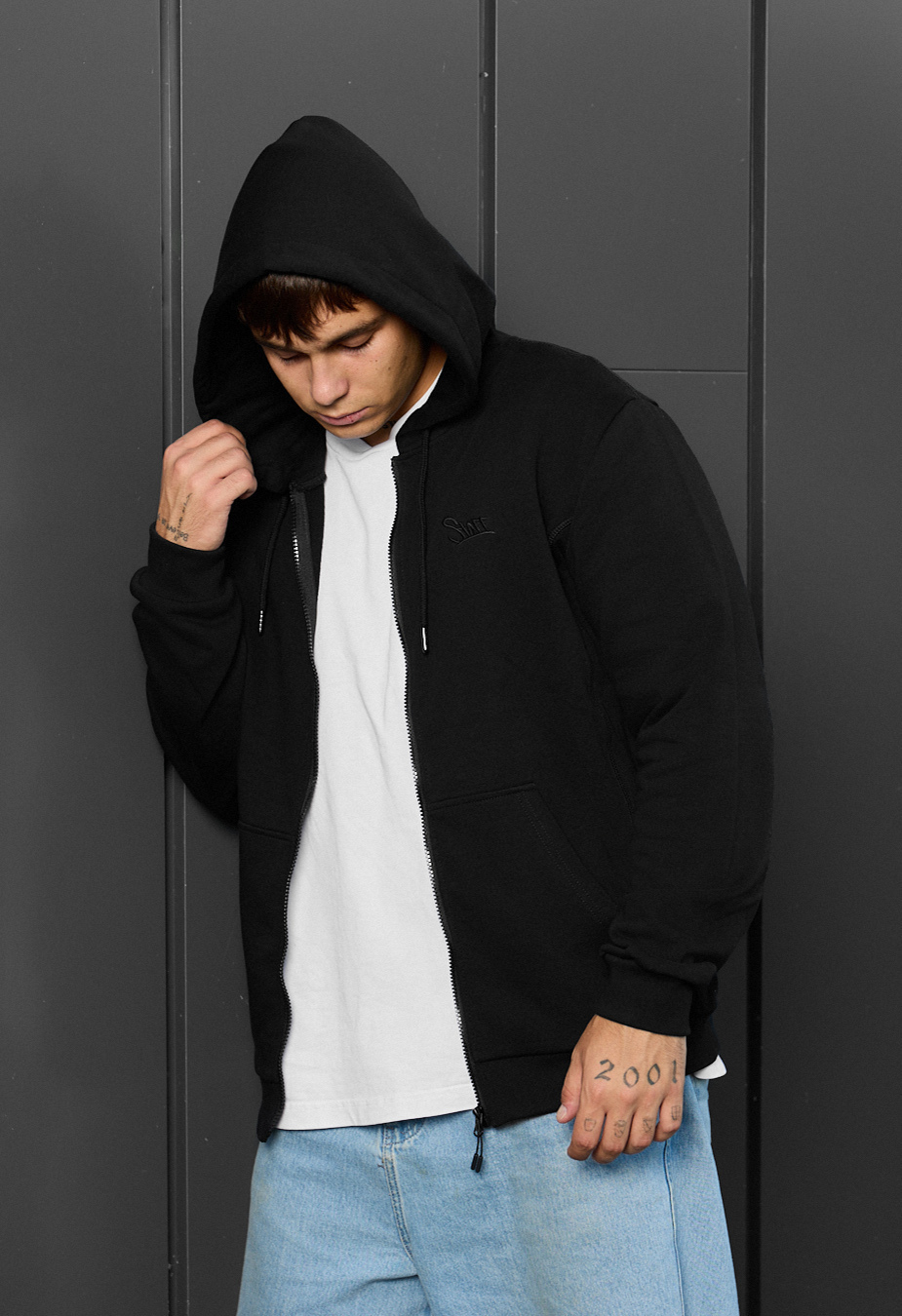 Bluza Staff zip black logo