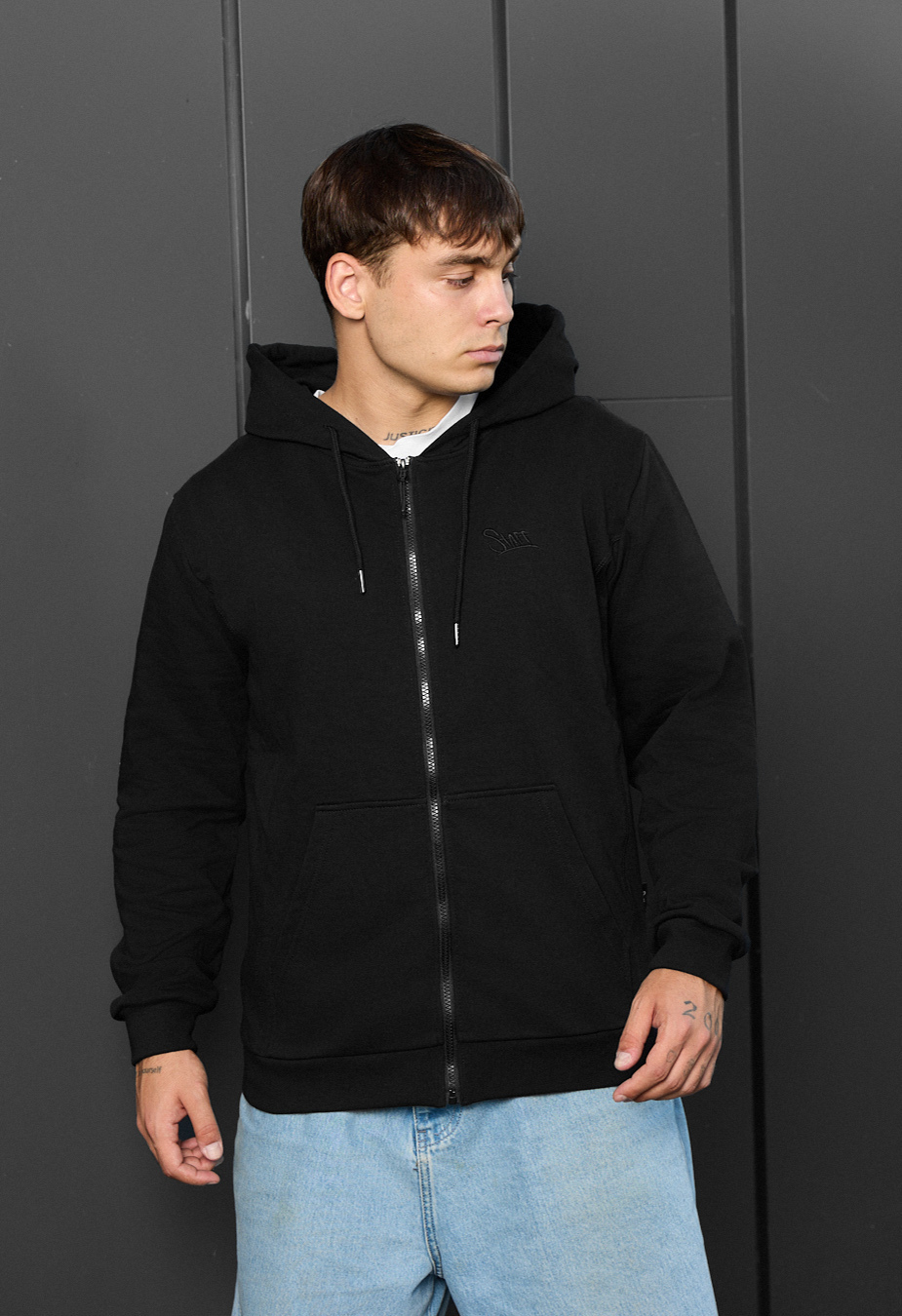 Bluza Staff zip black logo
