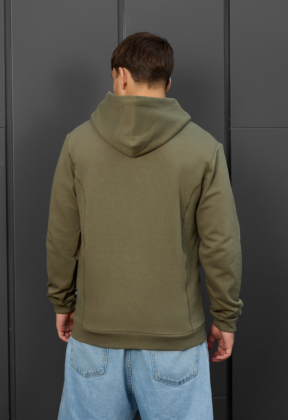 Bluza Staff zip khaki logo