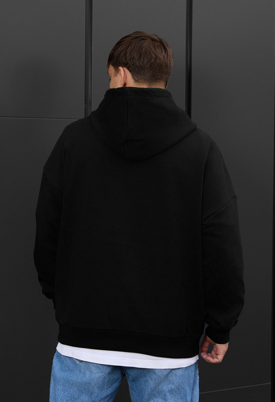 Bluza z kapturem Staff black oversize