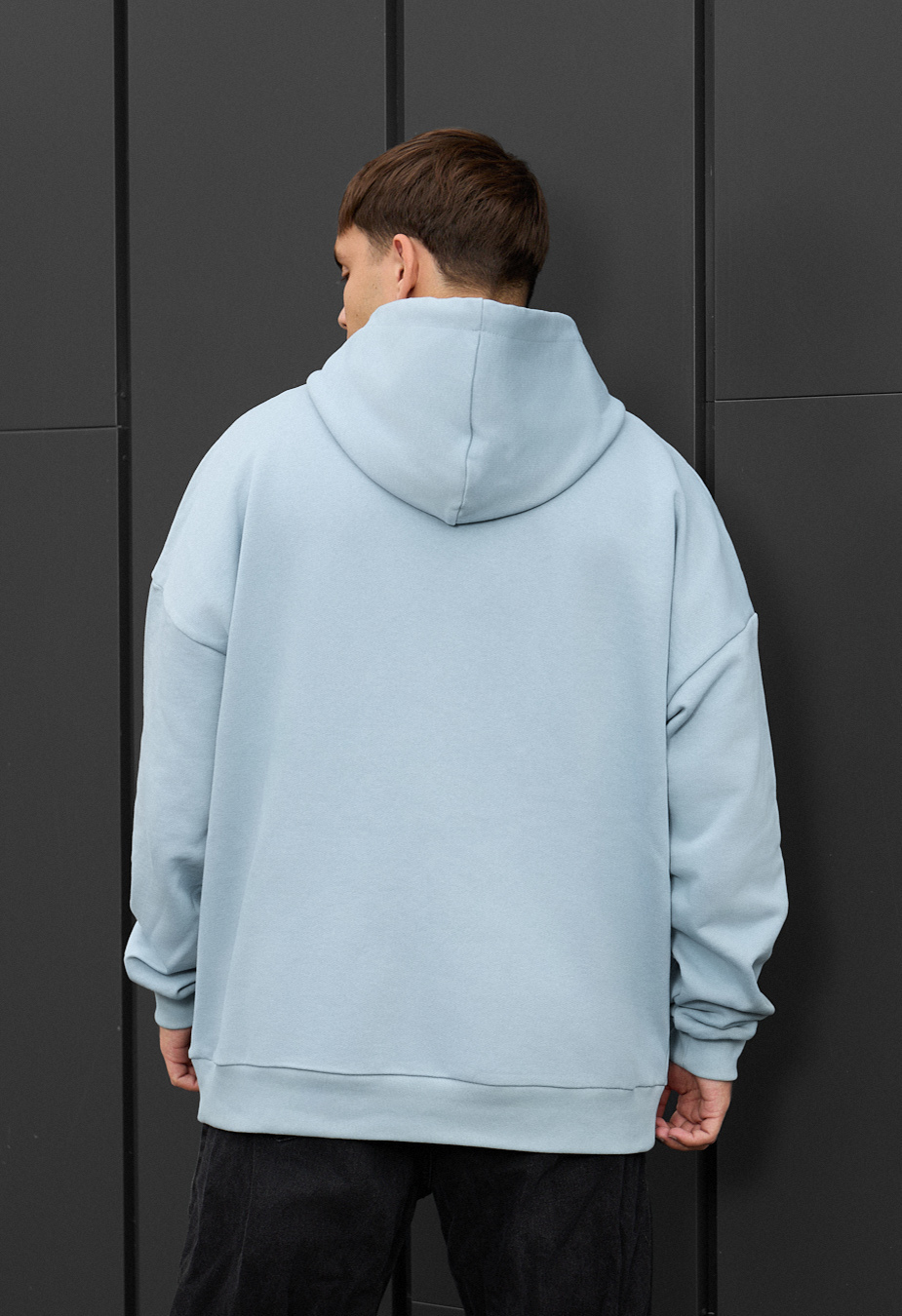Bluza z kapturem Staff light blue oversize