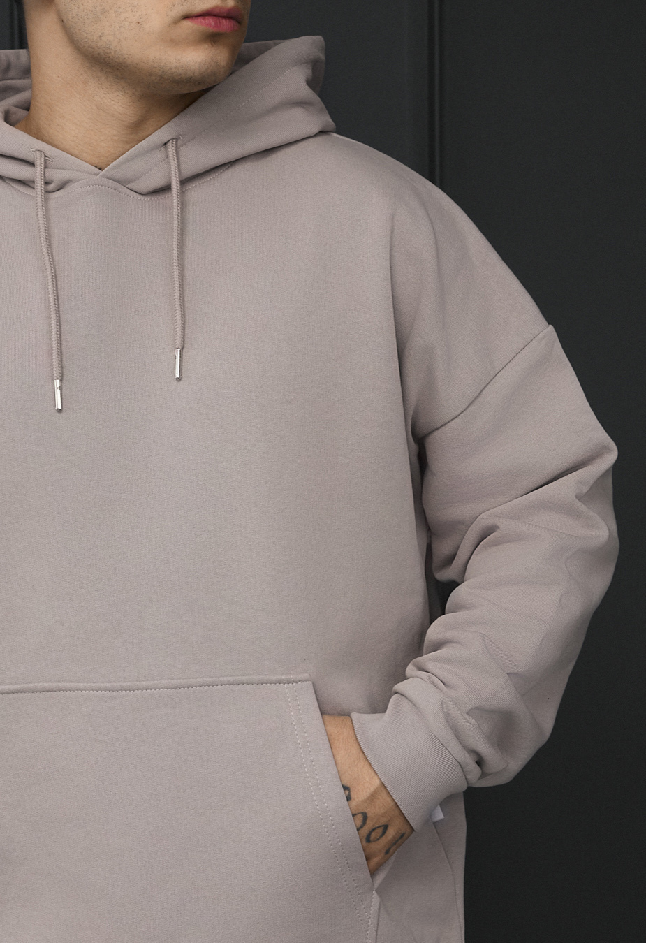 Bluza Staff light gray oversize