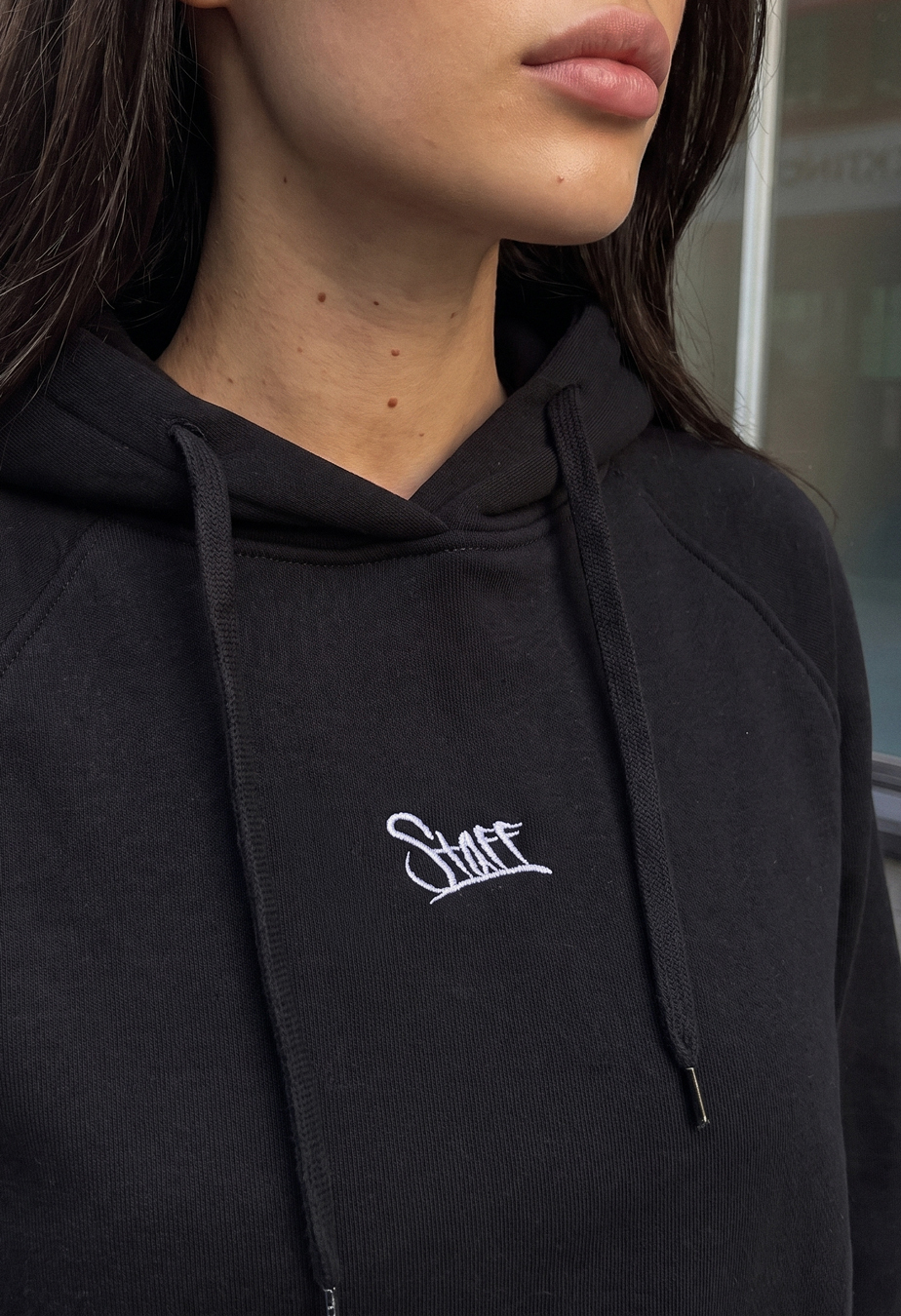 Bluza Staff amu black oversize fleece