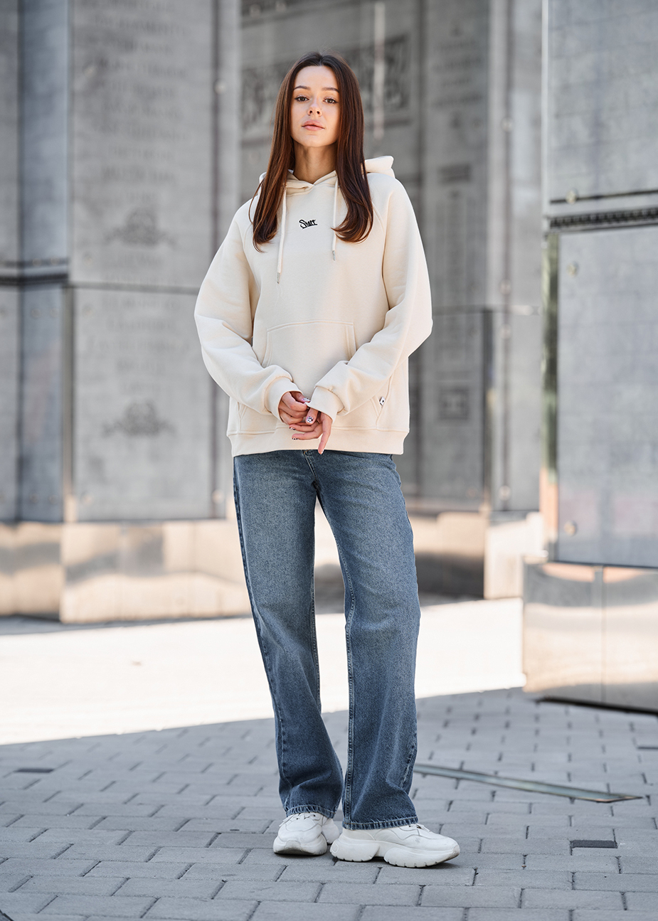 Bluza Staff amu milk oversize fleece