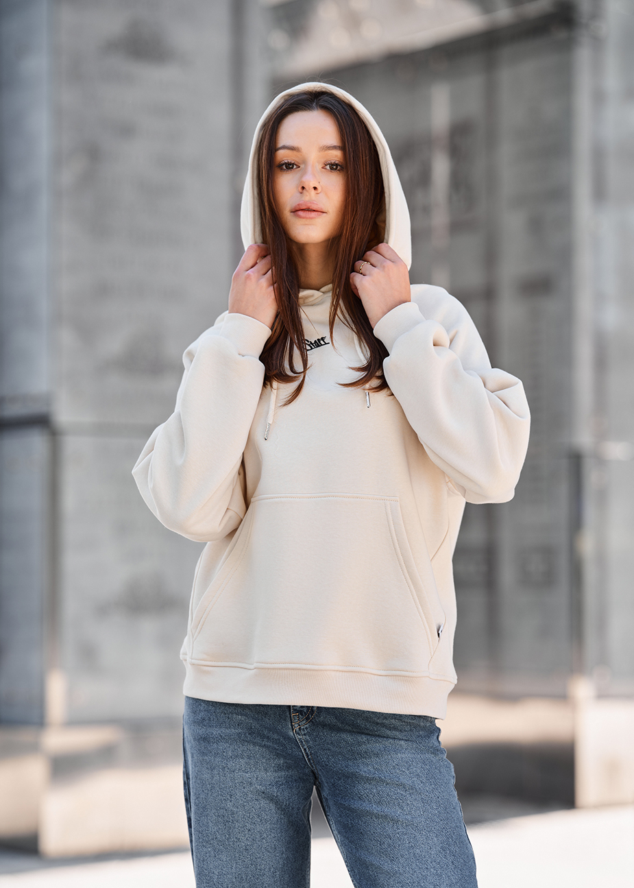 Bluza Staff amu milk oversize fleece
