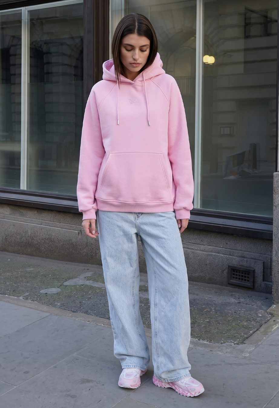 Bluza Staff amu pink oversize fleece