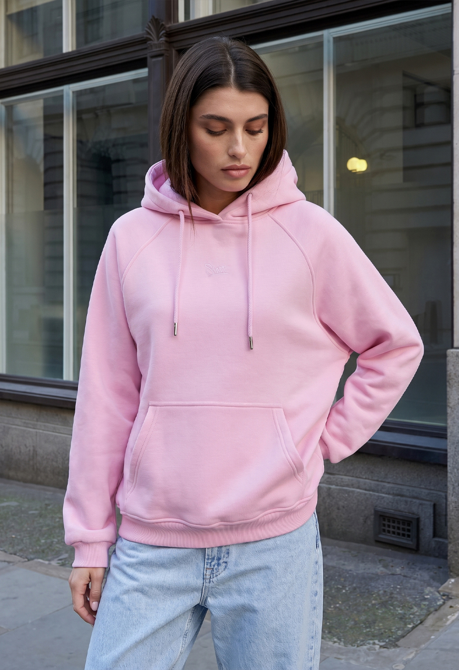 Bluza Staff amu pink oversize fleece