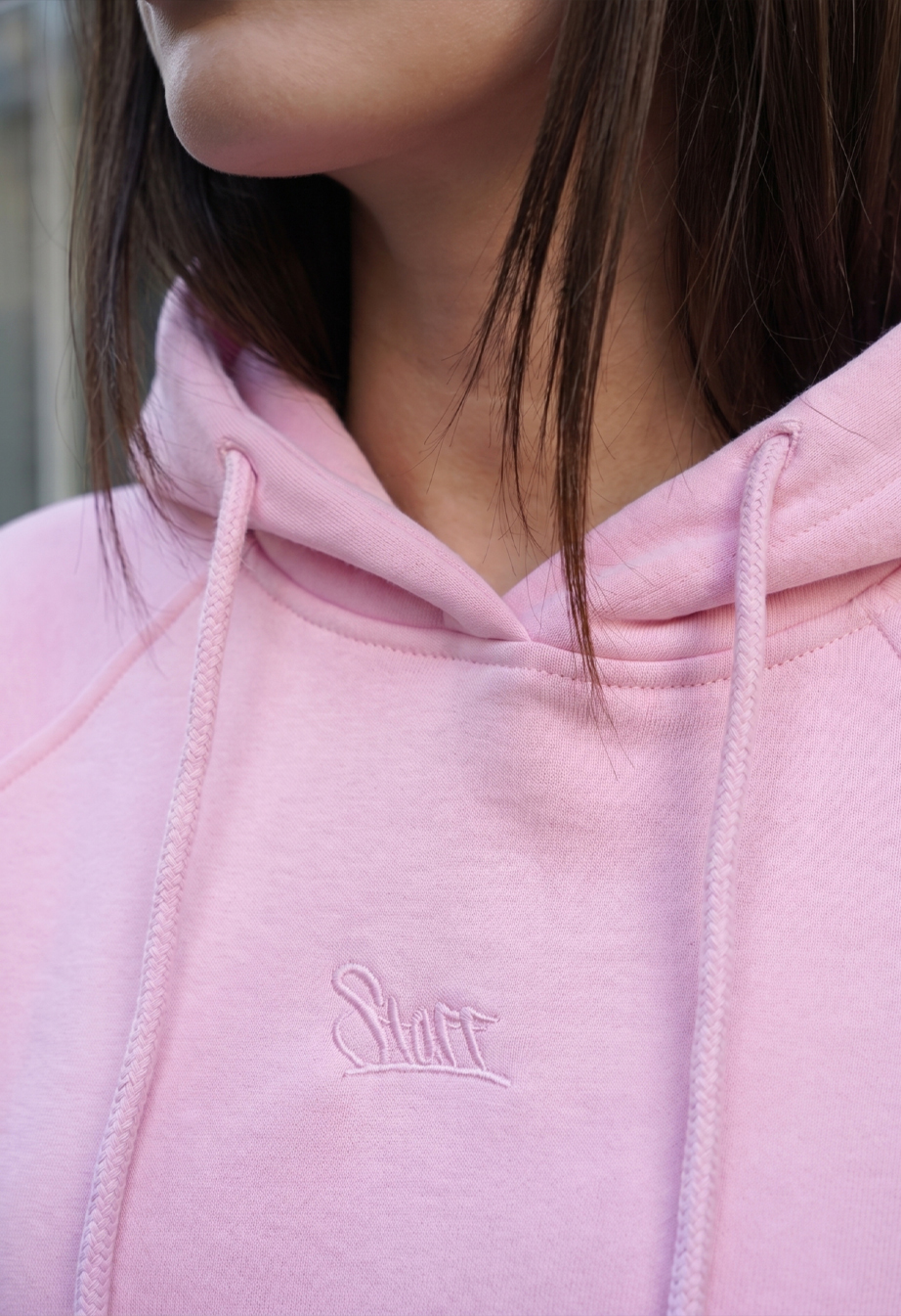Bluza Staff amu pink oversize fleece