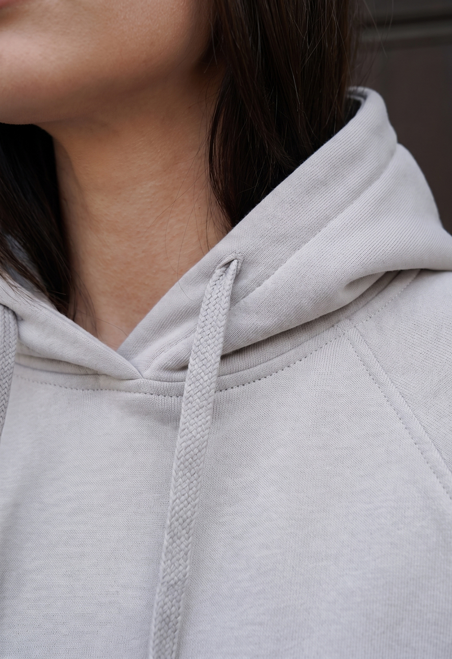 Bluza Staff amu light gray oversize fleece