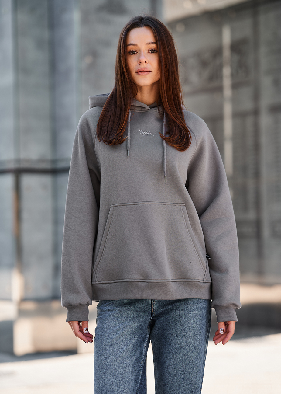 Bluza Staff amu gray oversize fleece
