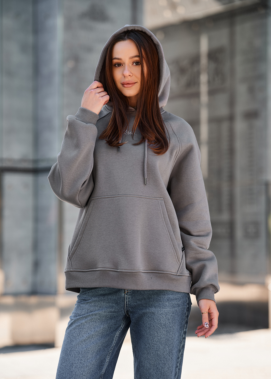 Bluza Staff amu gray oversize fleece