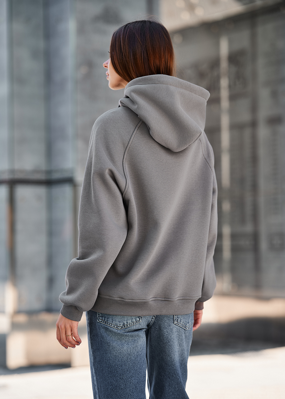 Bluza Staff amu gray oversize fleece