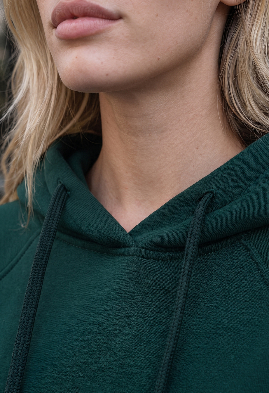 Bluza Staff amu green oversize fleece