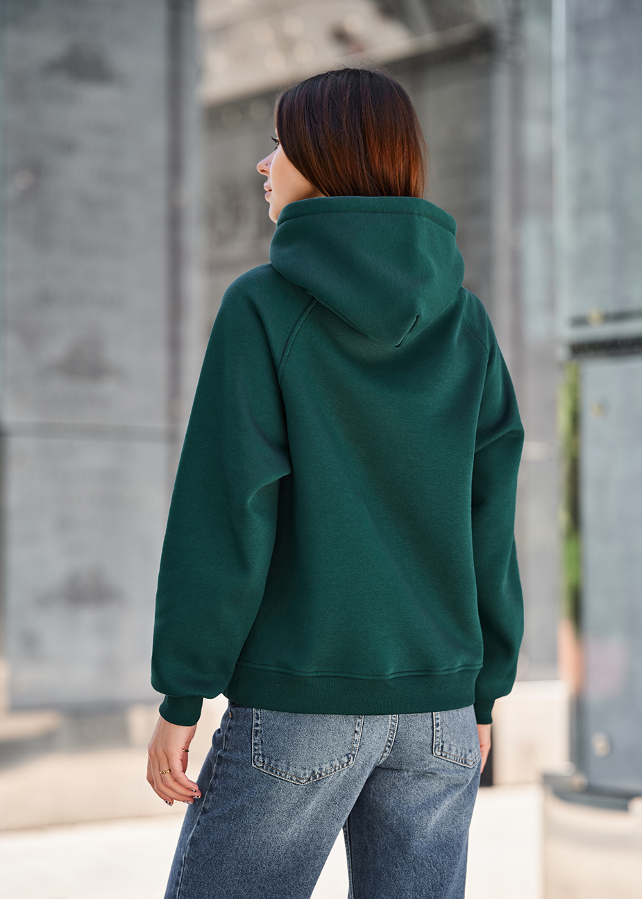 Bluza Staff amu green oversize fleece