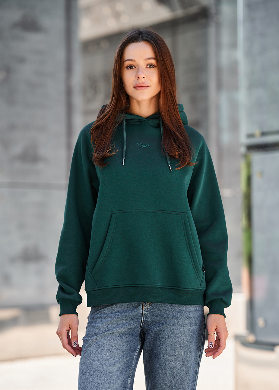 Bluza Staff amu green oversize fleece