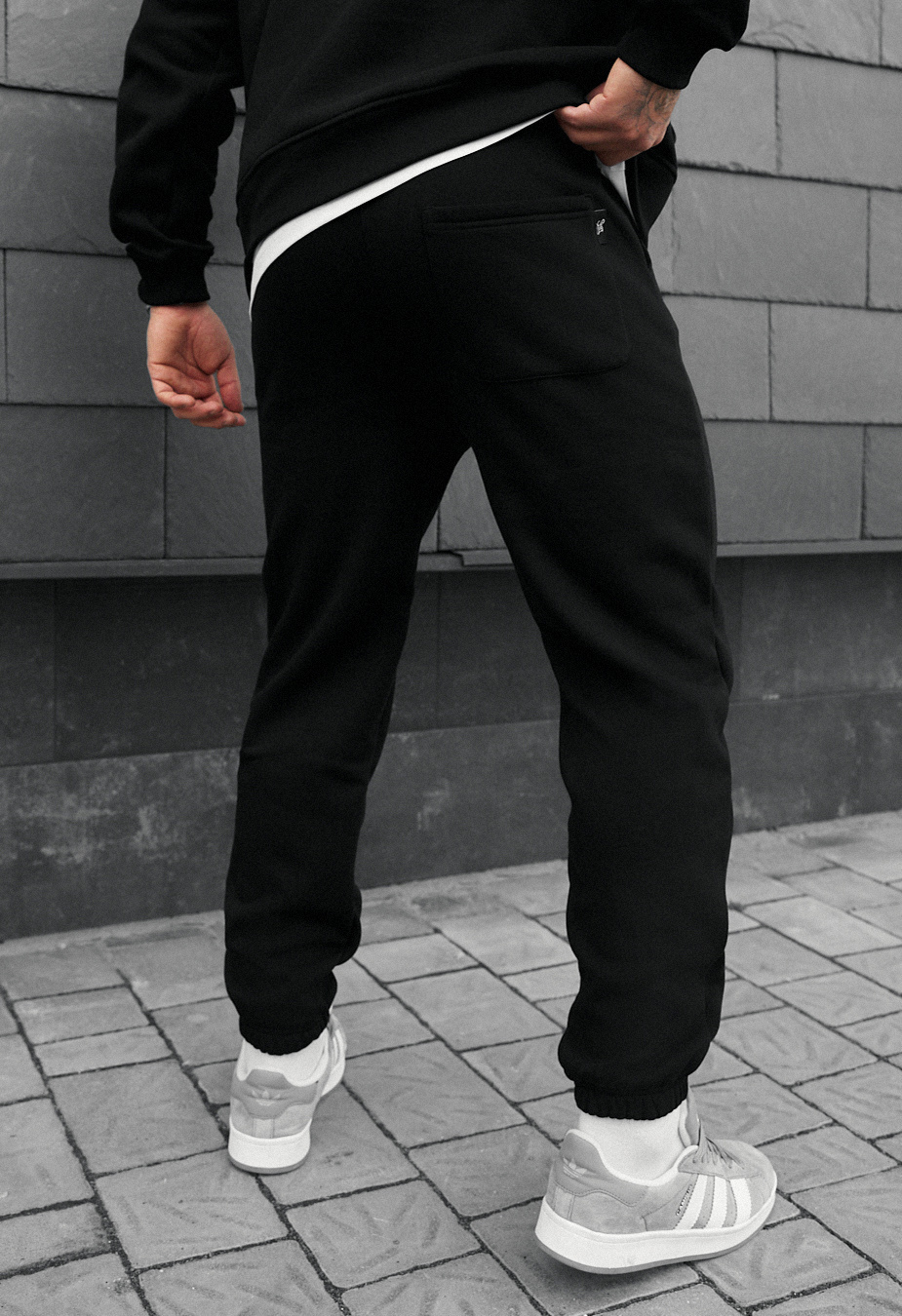 Joggery Staff fad black fleece