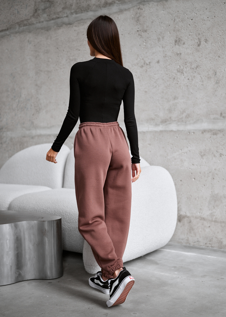 Spodnie dresowe Staff nova brown fleece