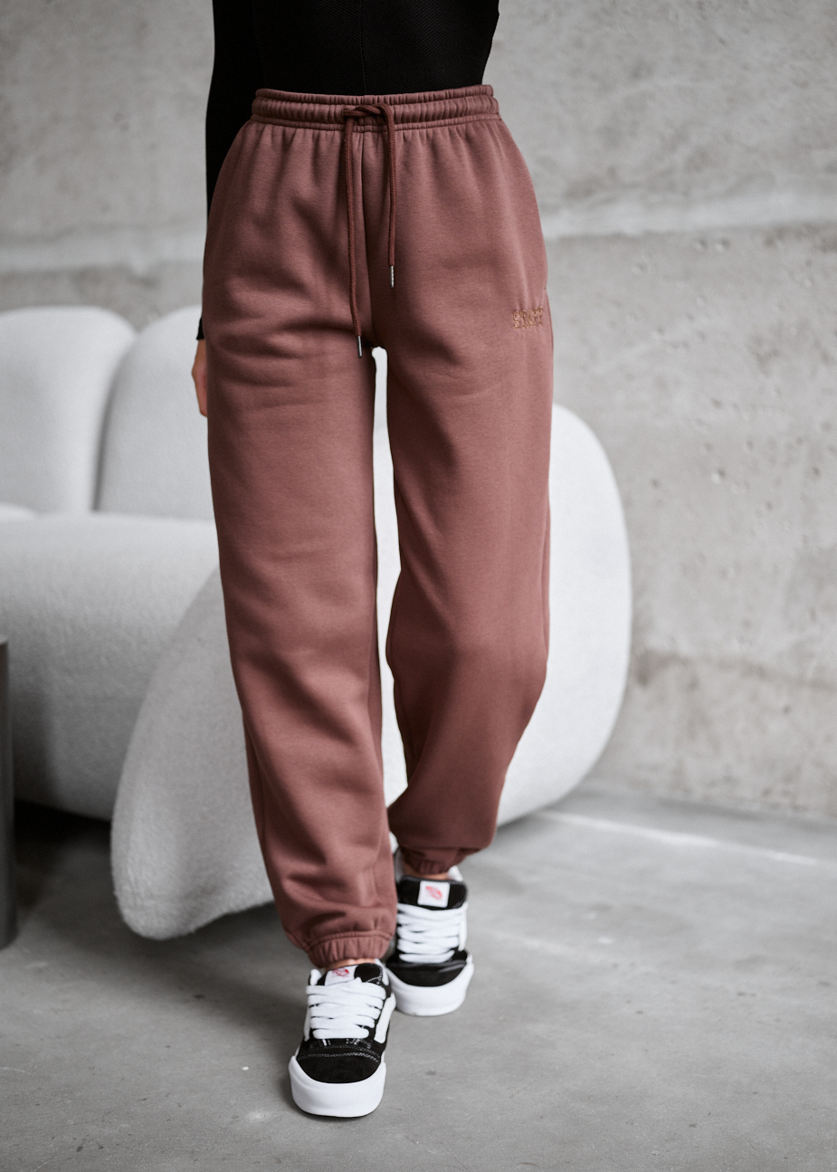 Spodnie dresowe Staff nova brown fleece