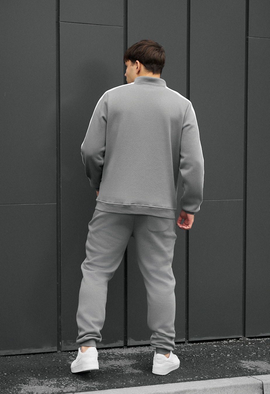 Dres Staff sav light gray zip fleece