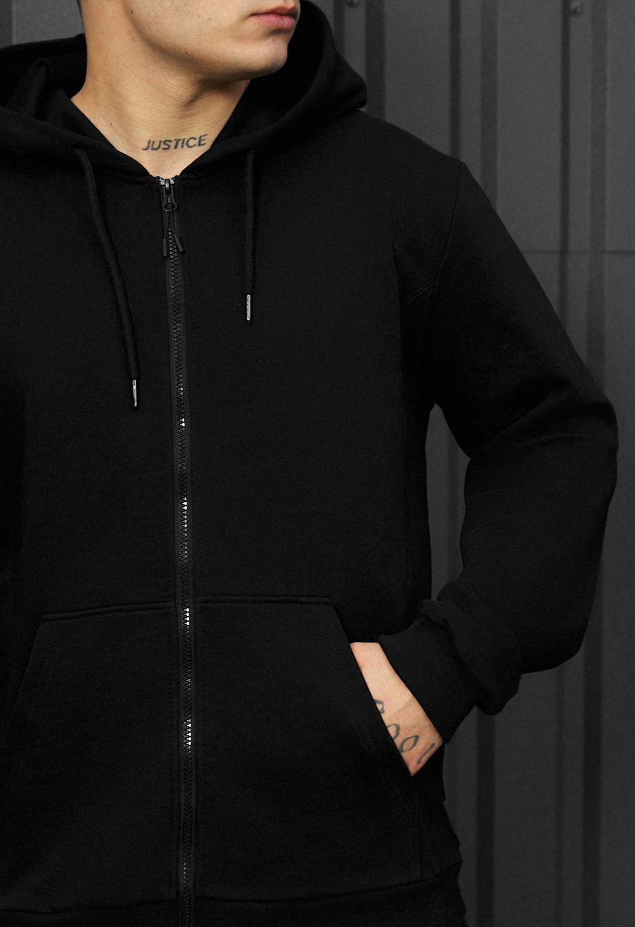 Bluza Staff zip black