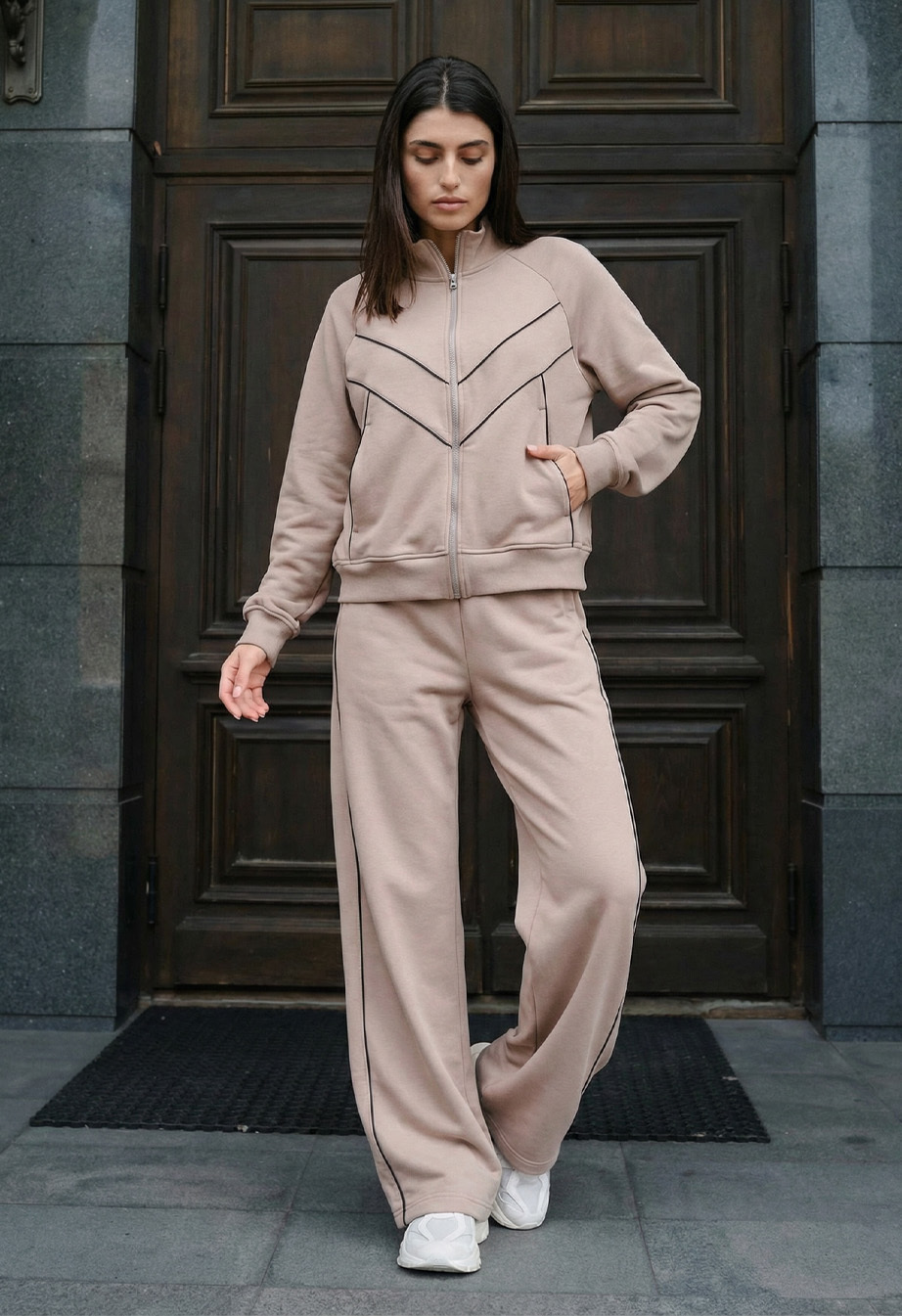 Dres damski Staff lin light brown