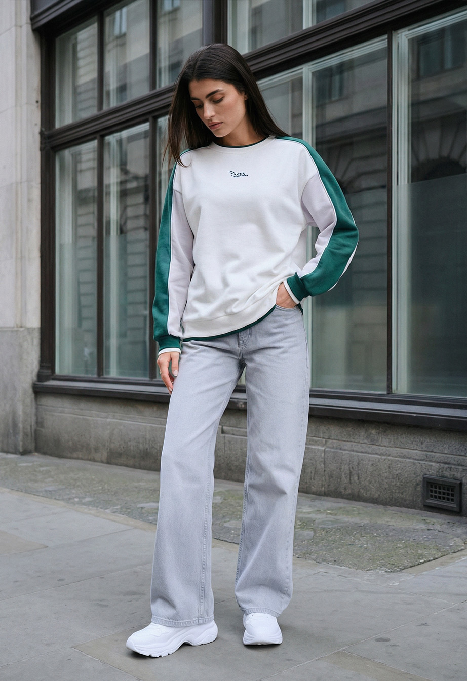 Bluza damska Staff in logo 1 oversize fleece