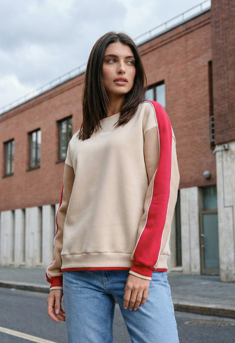 Bluza Staff in logo 2 oversize fleece