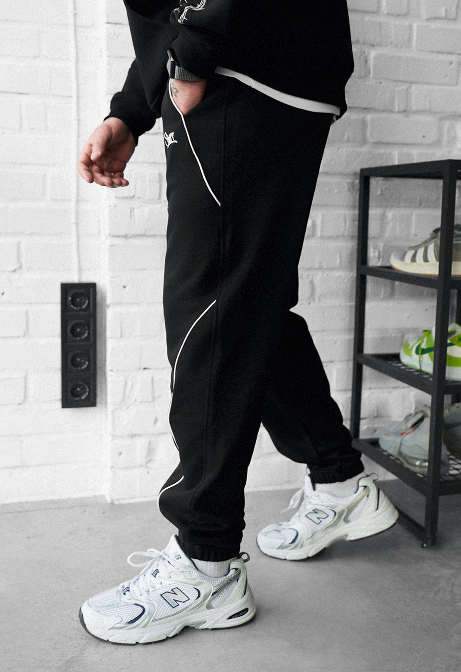 Spodnie dresowe Staff ers reflective black