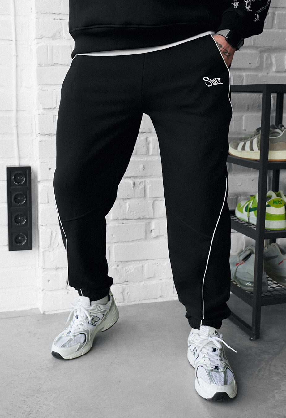 Spodnie dresowe Staff ers reflective black