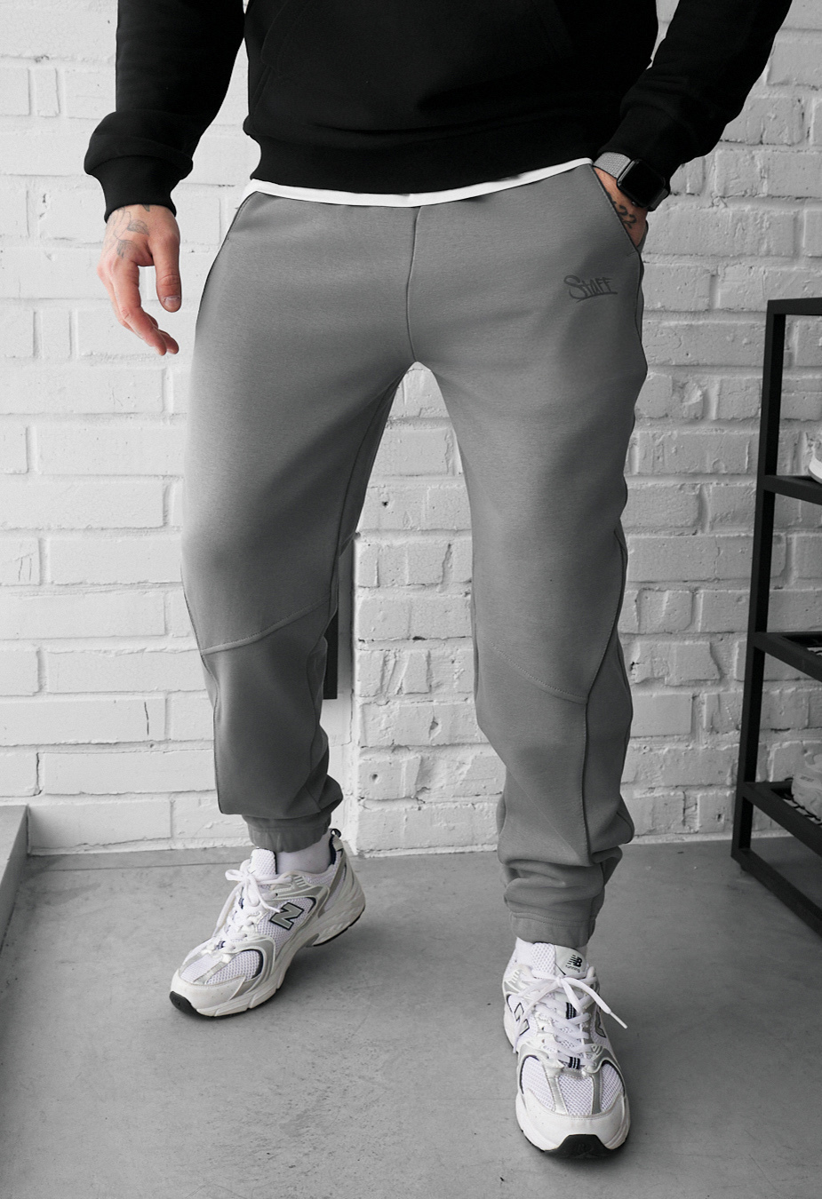 Spodnie dresowe Staff ers reflective gray