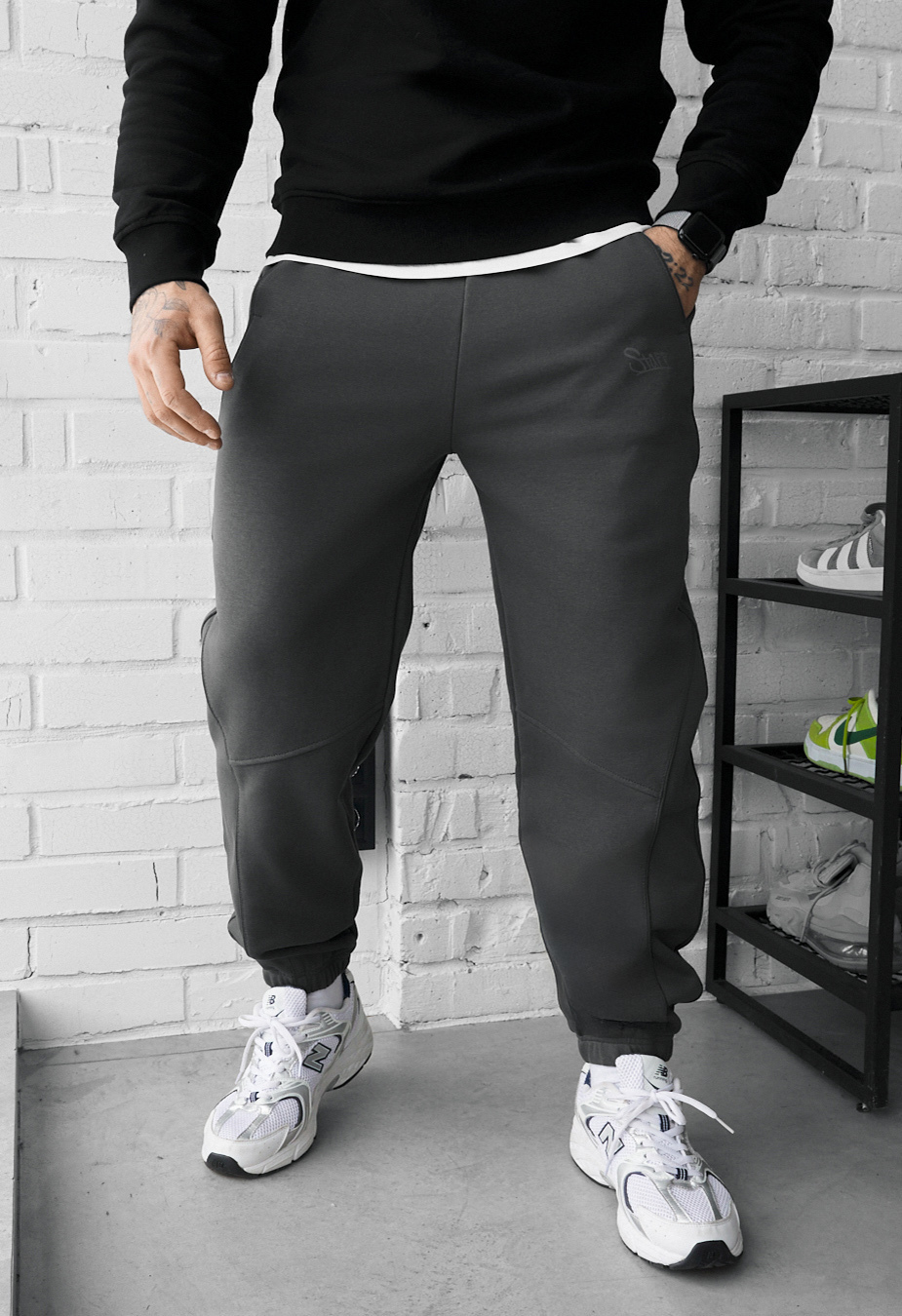 Spodnie dresowe Staff ers reflective dark gray